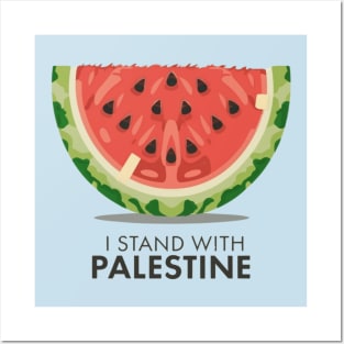 I stand with palestine Posters and Art